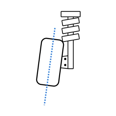 Camber angle view in the app